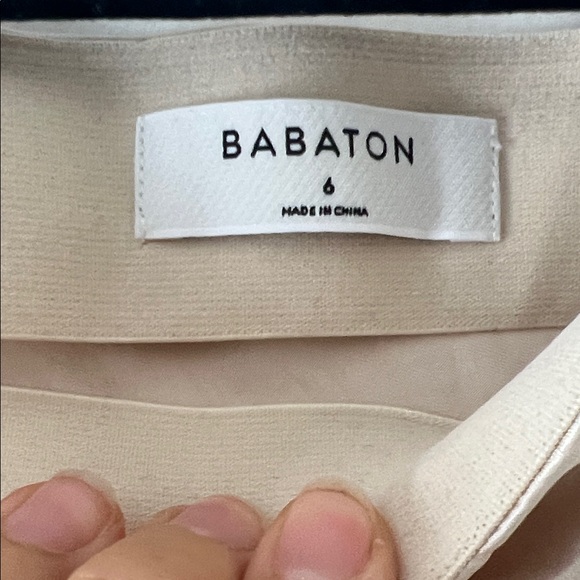 Aritzia Babaton Silky Mini Champagne Skirt - Picture 2 of 3